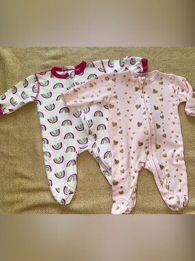 BABY STEPS zipper footies NB
